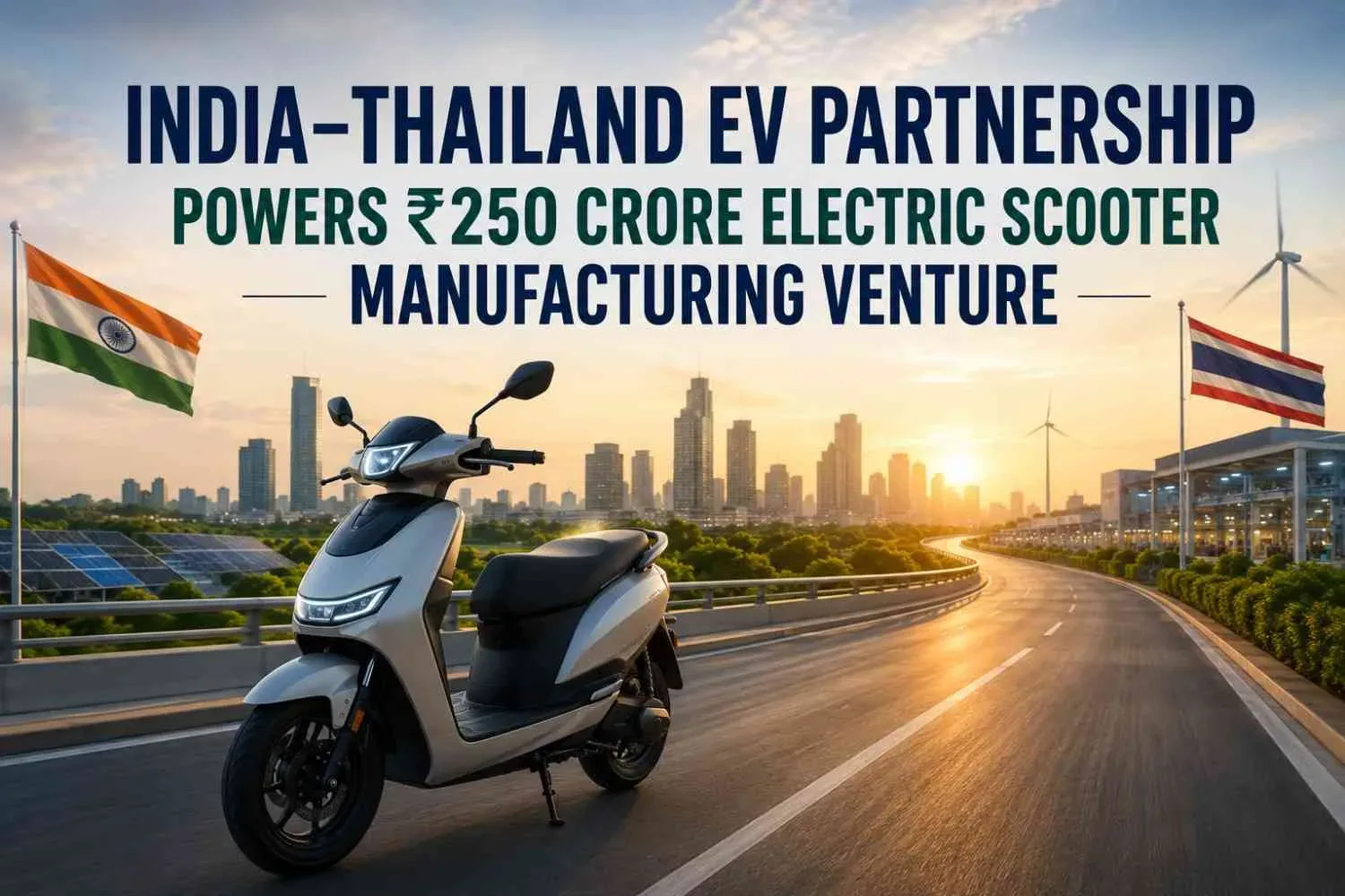 India–Thailand EV Partnership Powers ₹250 Crore Electric Scooter Manufacturing Venture